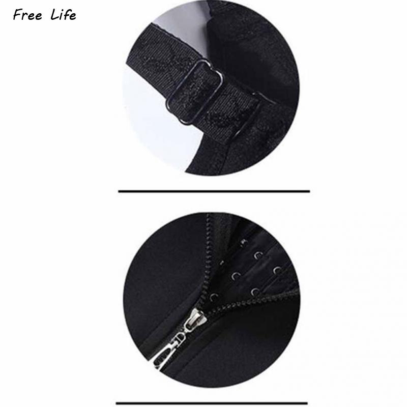 Free Life Áo Nịt Bụng 3 Lớp Có Dây Kéo Dành Cho Nữ