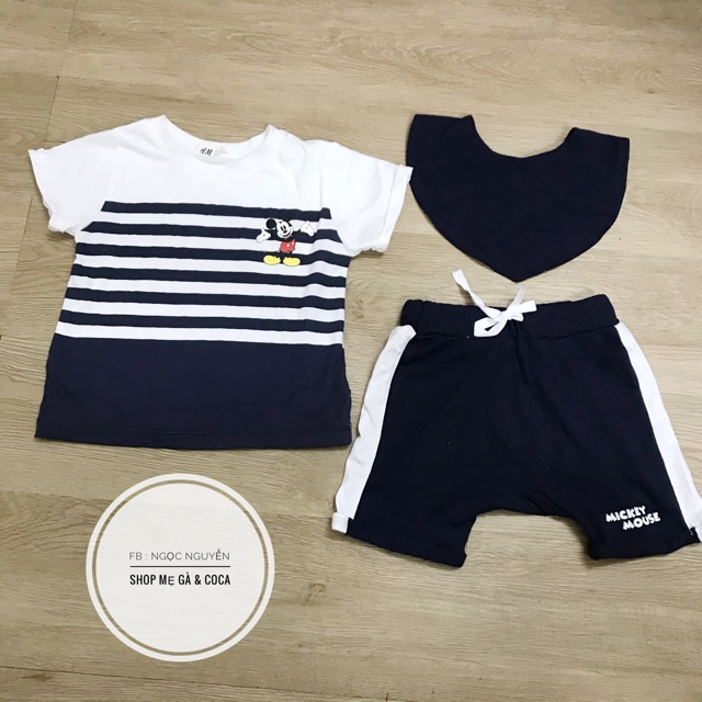 Set mickey HM kèm yếm