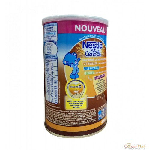 Bột pha sữa Nestle P'tit Souper vị bích quy sô cô la 400g - từ 12 tháng