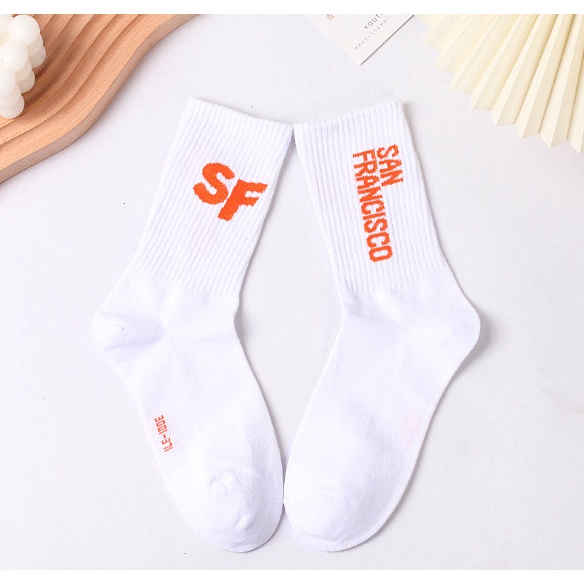 Tất Vớ NY, LA  cổ cao Nam Nữ Unisex phong cách thể thao, đường phố, năng động.