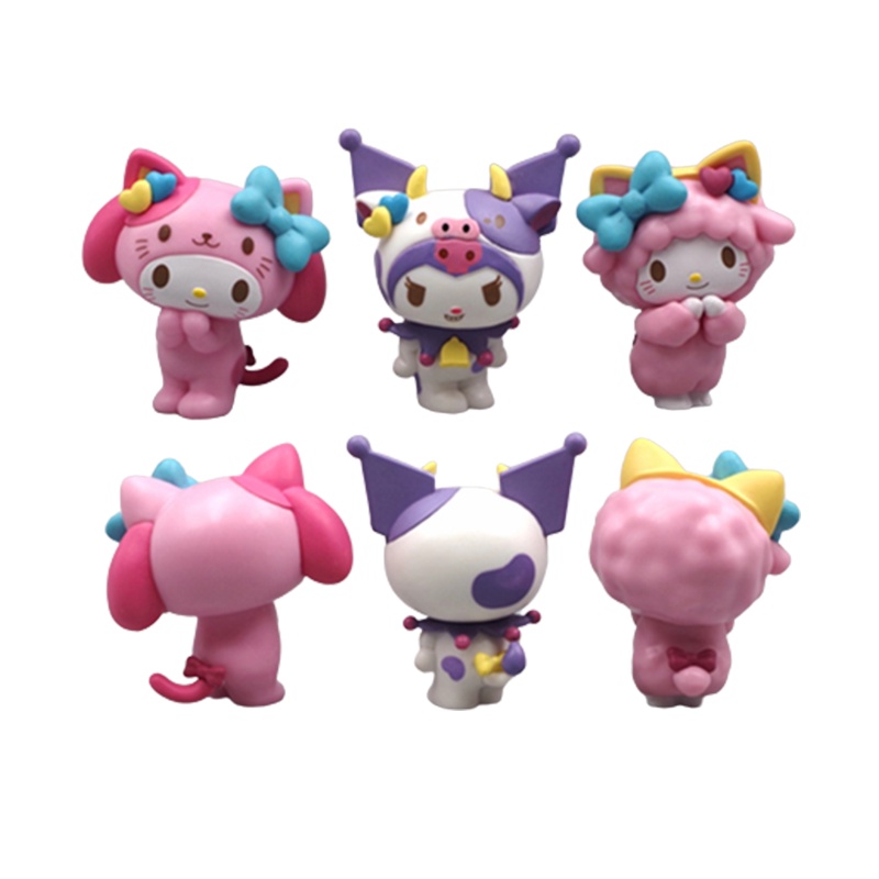 Mô hình búp bê Kuromi My Melody ác quỷ nhỏ làm thủ công xinh xắn DIY