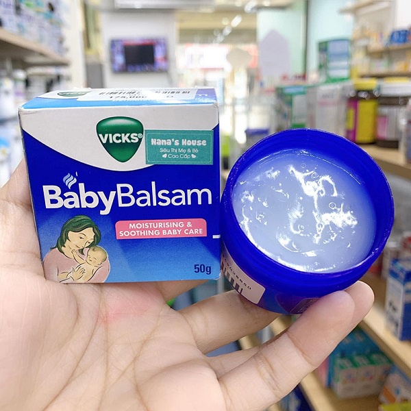 Dầu ấm ngực VICK BABY BALSAM 50g ÚC ( mẫu mới)