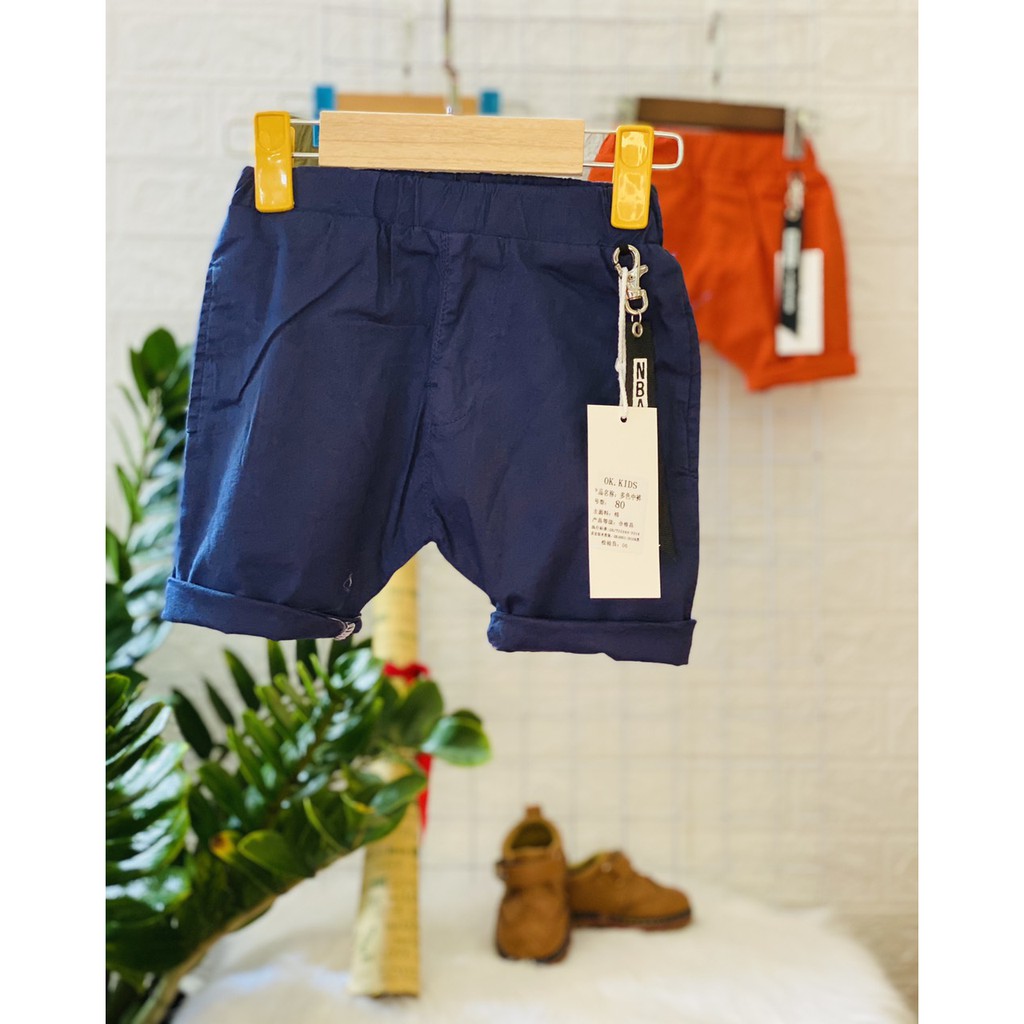Quần bé trai size 9-20kg kaki co giãn