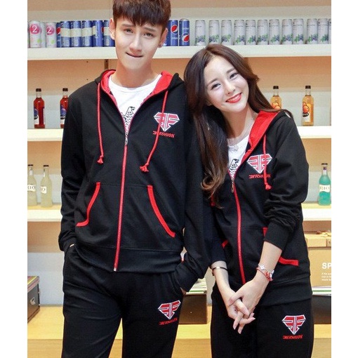 ADB01 Áo Cặp Đôi Nam Nữ cho mùa thu đông. Nữ Size S phù hợp bạn từ 35 - 45kg, nam size M phù hơp bạn từ 40 - 55kg.