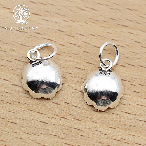 Phụ kiện Charm bạc Mặt lá sen treo