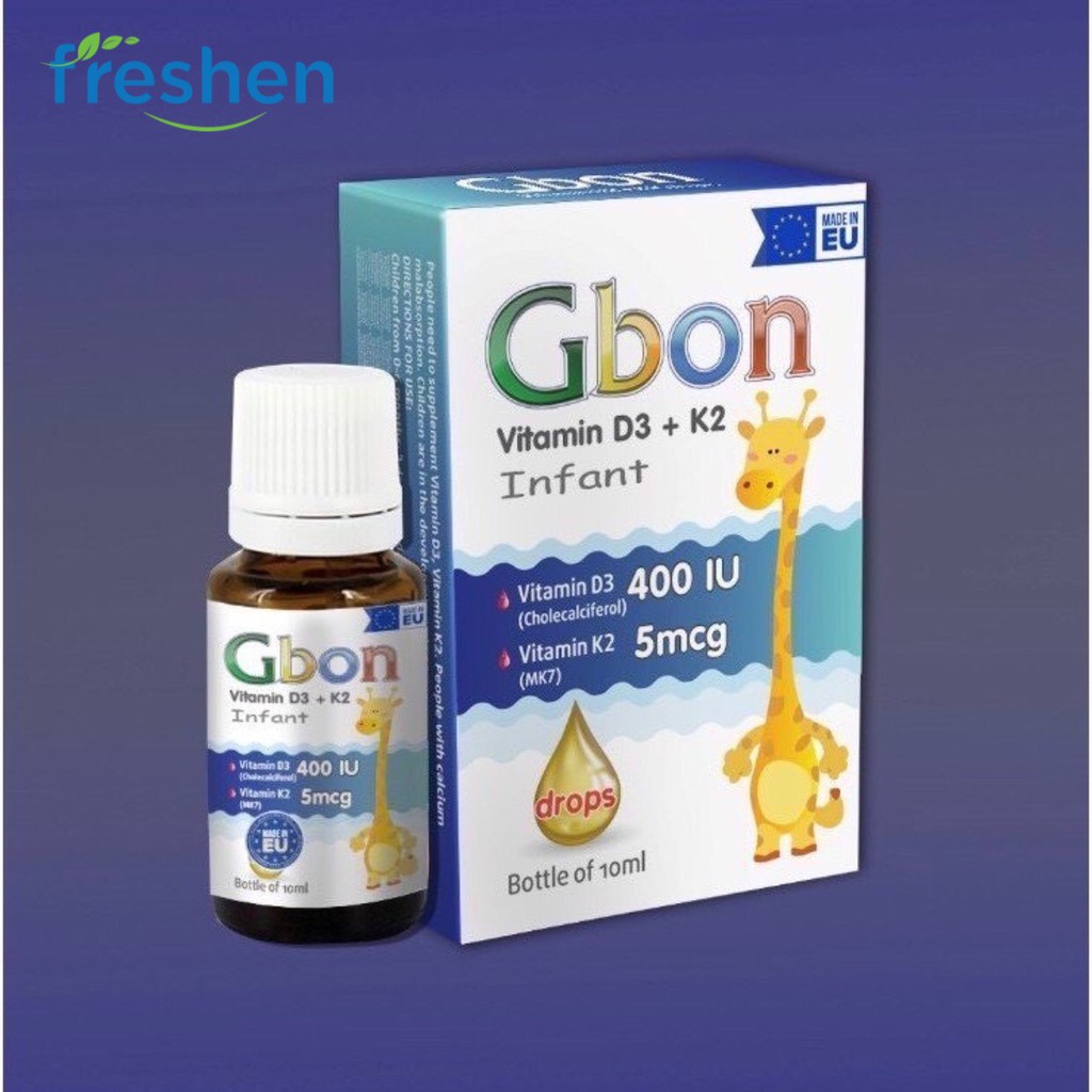 GBON vitamin d3&amp;K2 giúp hấp thu canxi và giúp bé ngủ ngon