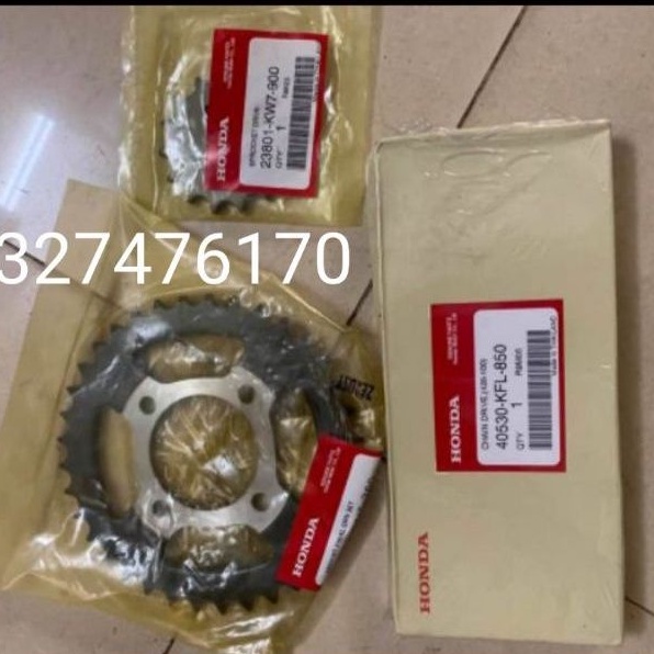 Bộ nhông sên dĩa xe Dream , Wave zin honda thái xịn