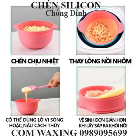 BÁT NẤU SÁP WAX TẨY LÔNG CHỐNG DÍNH SILICON NHIỀU MÀU