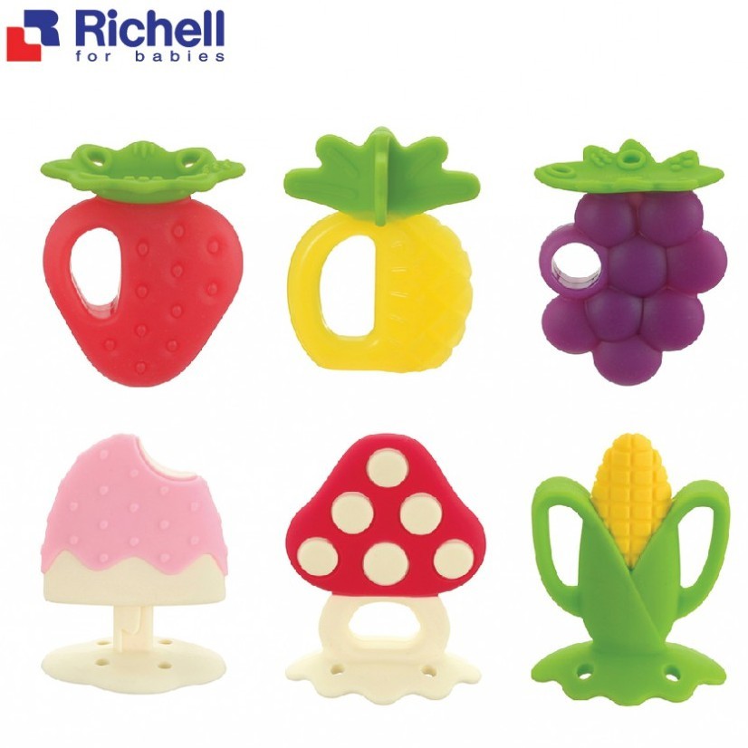 Richell - Gặm nướu silicone có hộp