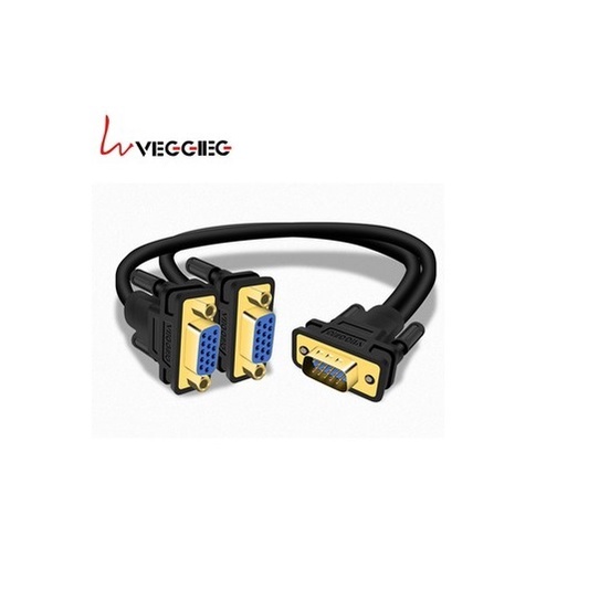 Cáp Chia VGA 3+6 Chia Màn Hình 1 Ra 2 Hãng VEGGIEG V-V401