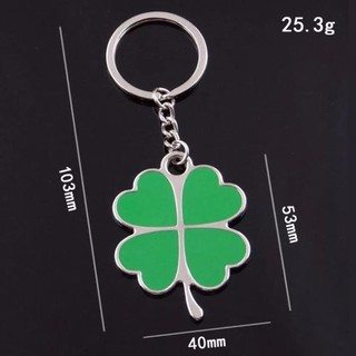 Móc khóa cỏ 4 lá may mắn