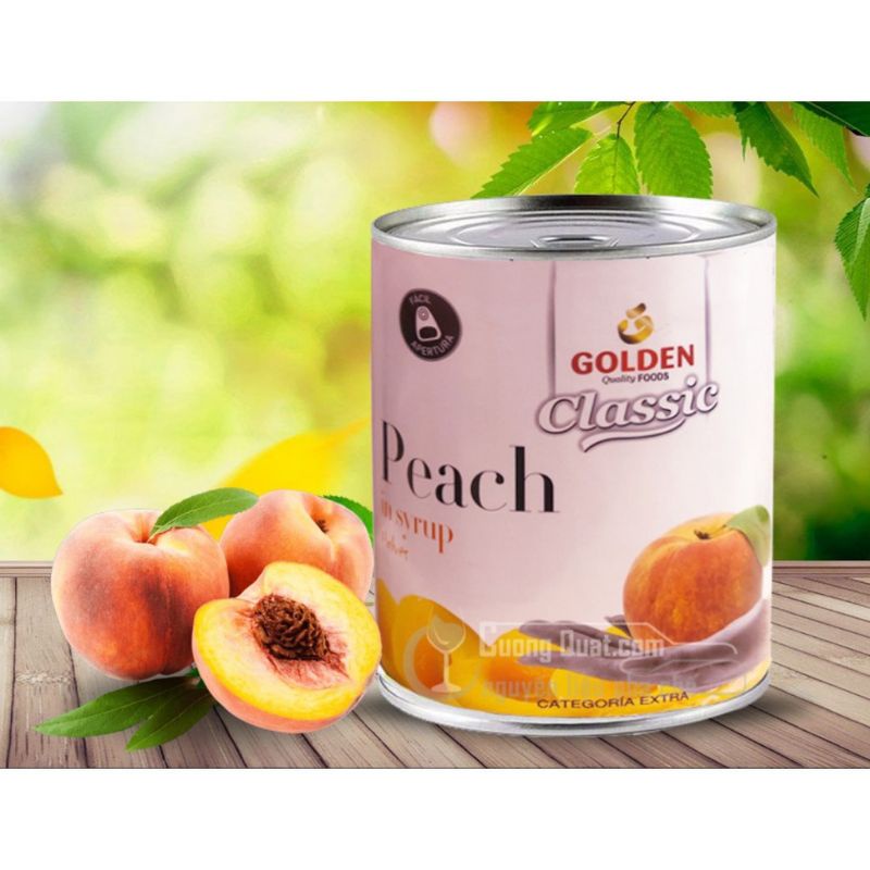 Đào Ngâm Golden Lon 820g