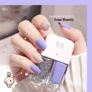Full set 2 chai sơn móng tay nhũ + lì fairy's gift 2*6ml