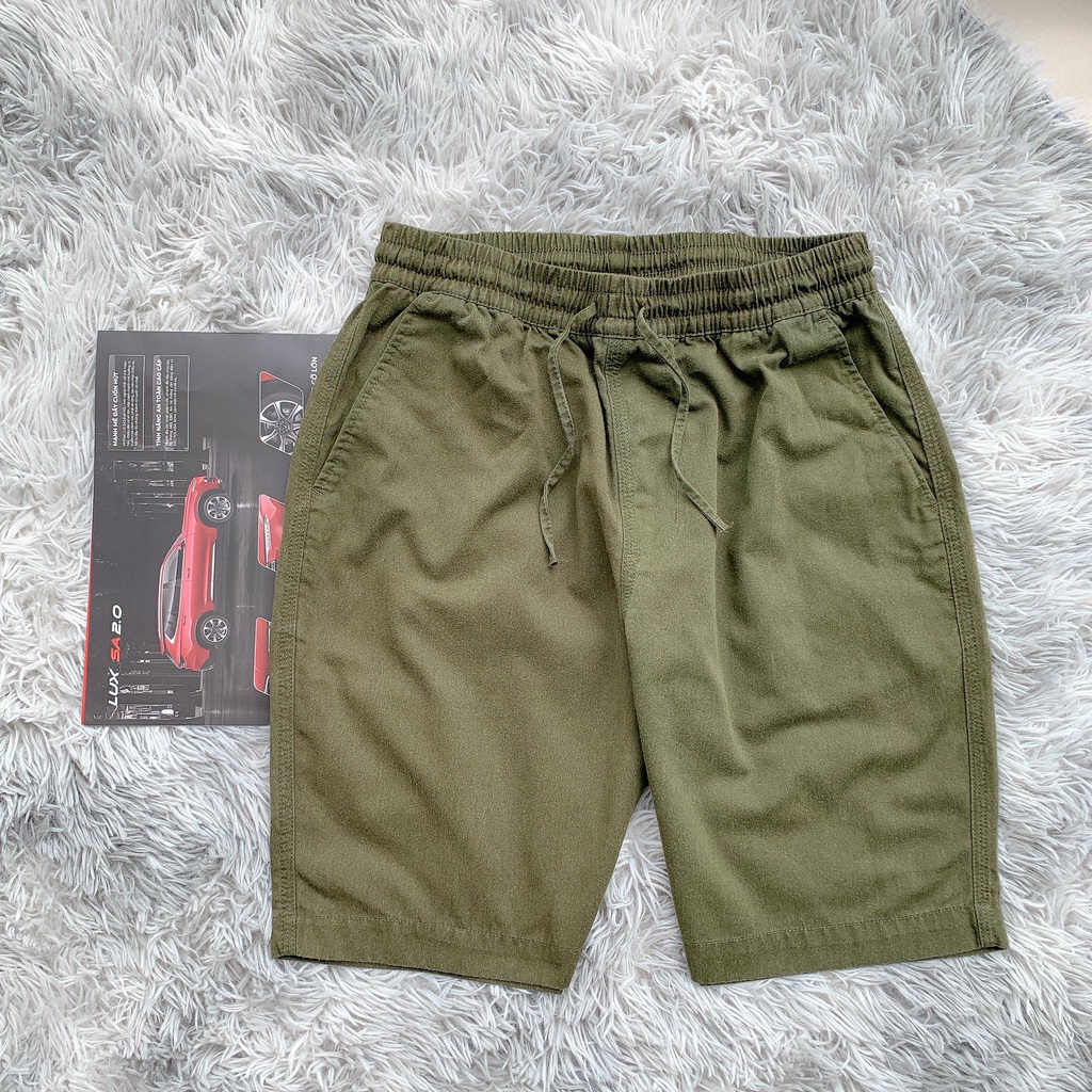 Quần Short kaki Nam Dây Rút, chất kaki cotton, thoải mái vận động, hàng chinh hãng AGE2X