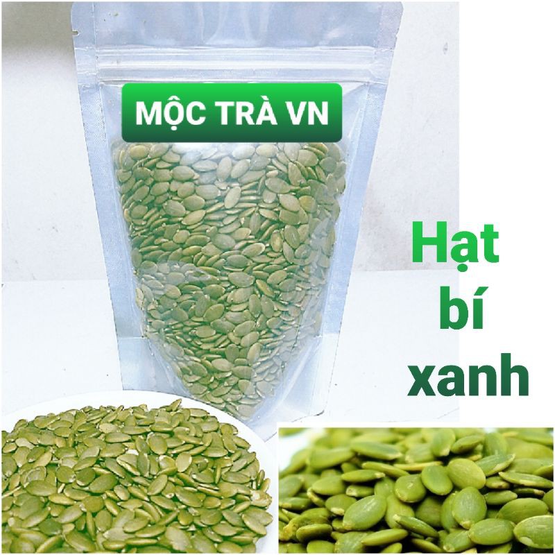 Nhân hạt bí xanh 100gr hạt sống dùng làm bánh, sữa hạt dinh dưỡng hạt bí bóc vỏ