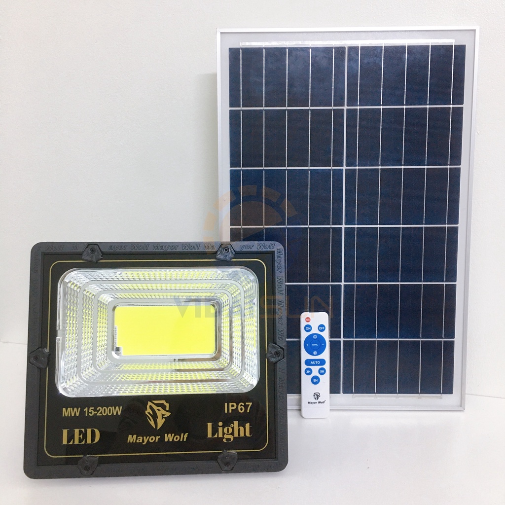Đèn pha led năng lượng mặt trời 200W