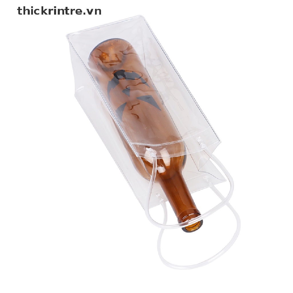 Túi Nhựa PVC Trong Suốt Đựng Đá Uống Rượu Champagne