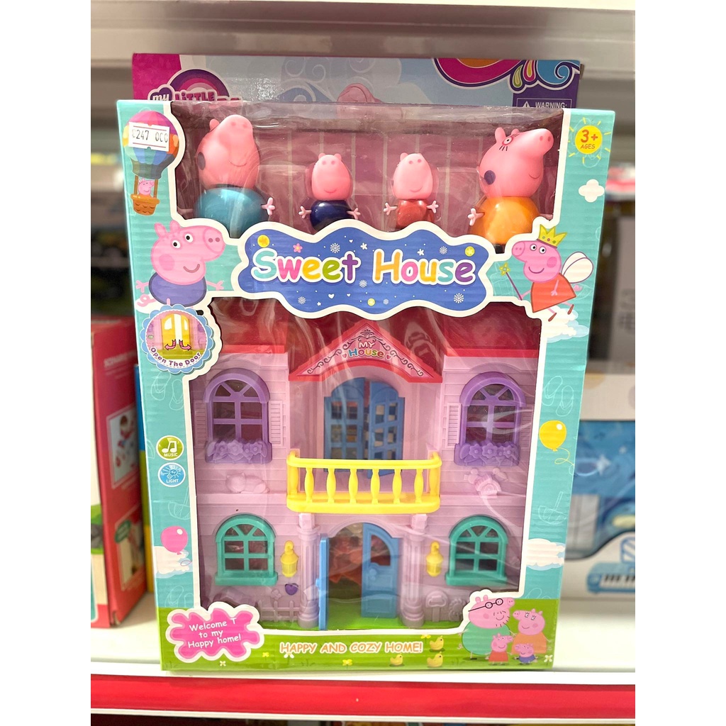 Đồ Chơi Heo Peppa Heo Peppa Pig Bộ Đồ Chơi Nhà Của Heo Peppa Và Các Phụ Kiện Đi Kèm WinRio.Store