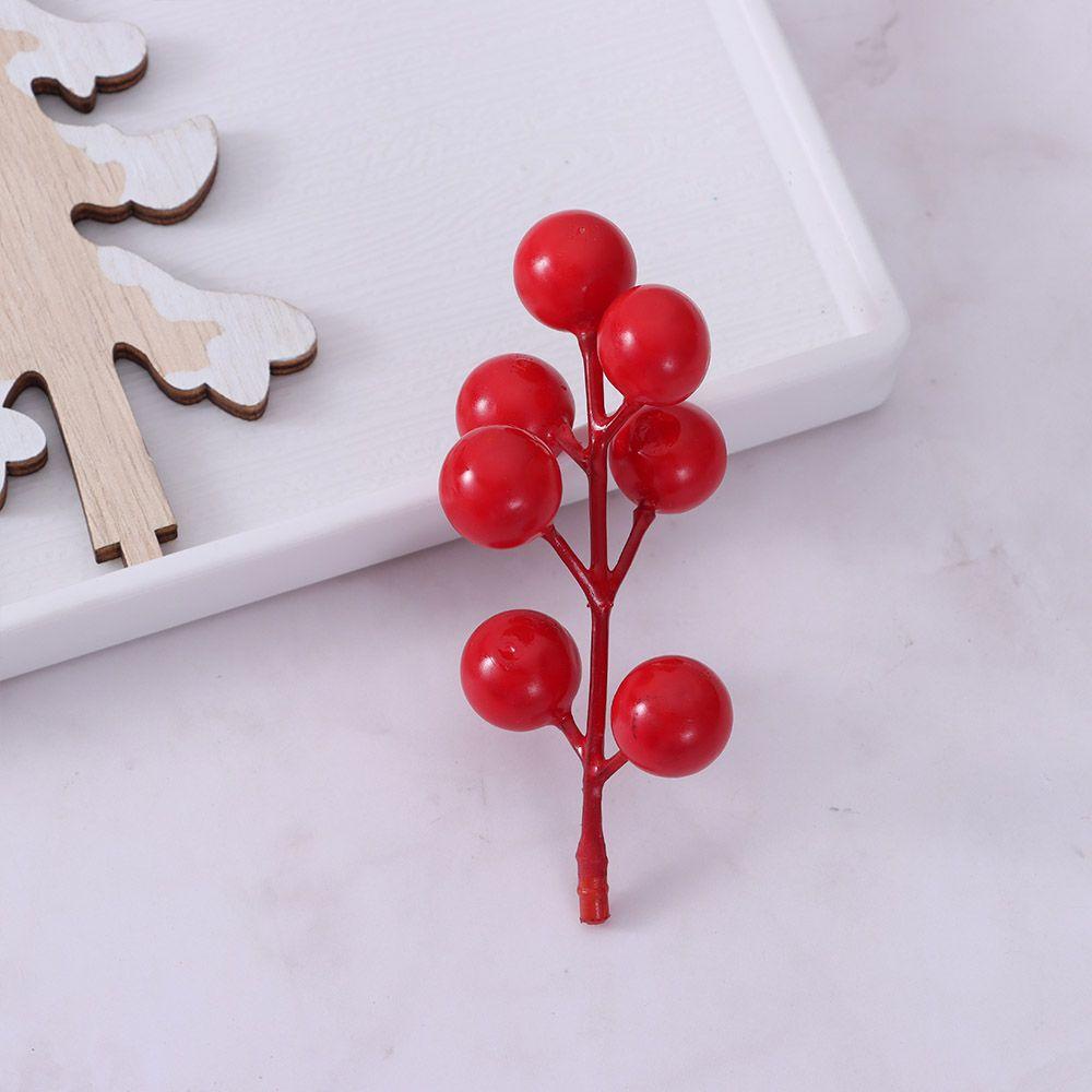 Cành Cây Thông Đỏ / Quả Thông / Quả Thông Nhân Tạo Trang Trí Giáng Sinh DIY