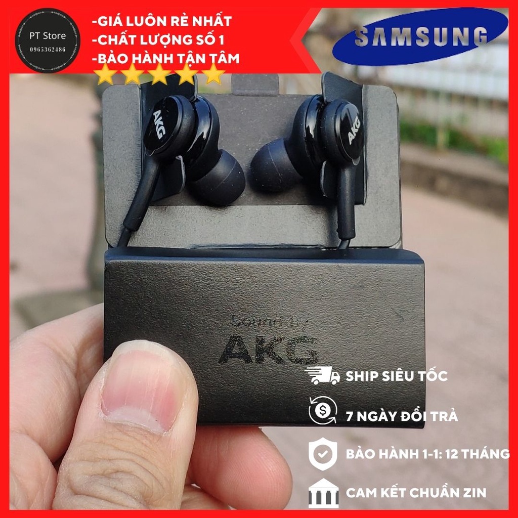 Tai nghe chuẩn zin Samsung AKG cho S8,s9,S10, S20, S21, Note 8, Note9, Note 10, Note 20.âm thanh siêu hay