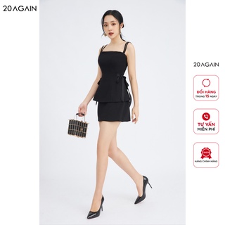 Chân váy A ngắn cạp liền chiết ly 20AGAIN thiết kế trẻ trung năng động JAA1094