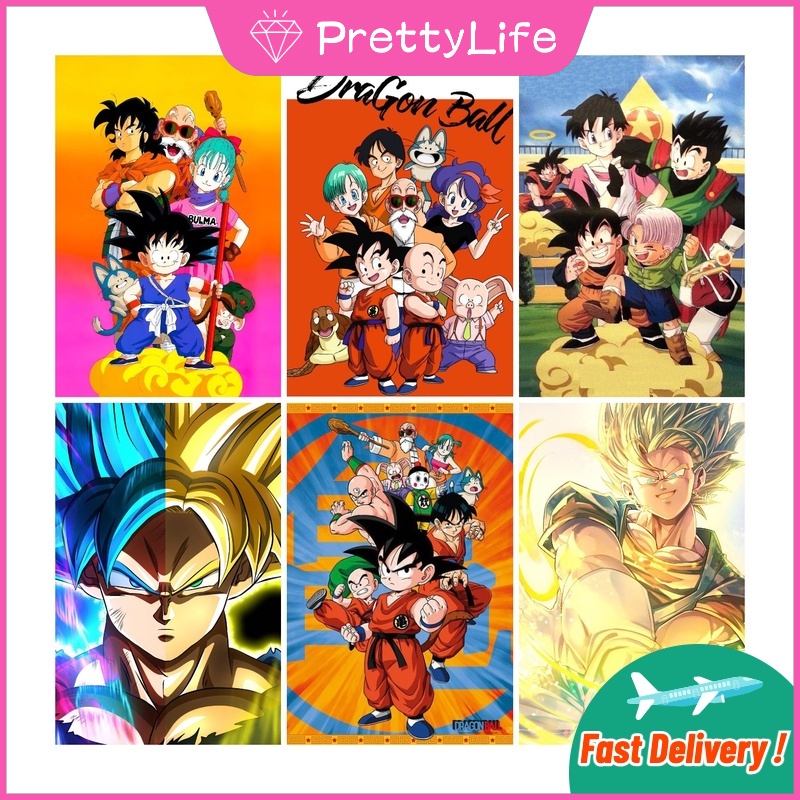 Bộ Tranh Đính Đá 5D Tự Làm 30x40cm Hình Dragon Ball