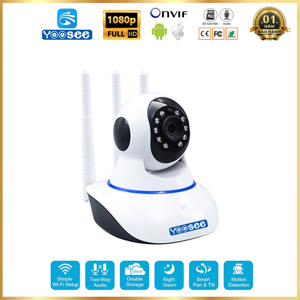 Camera Wifi Yoosee 3 Râu Full 1080 HD