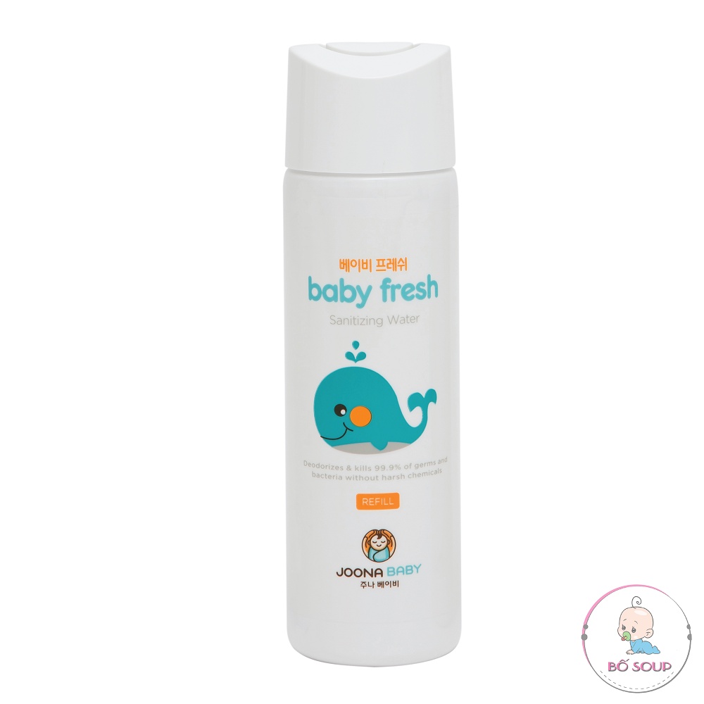 Combo xịt diệt khuẩn khử mùi chai nhỏ 55ml và lõi thay thế Baby Fresh an toàn cho bé