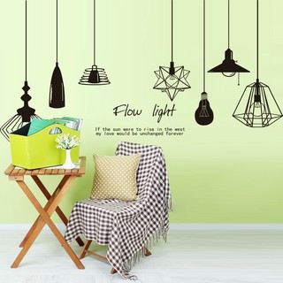 Decal dán tường đèn thả mới 01