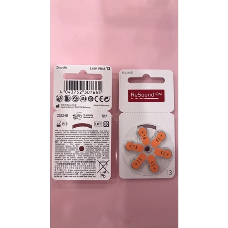 Pin máy trợ thính size 13 Resound