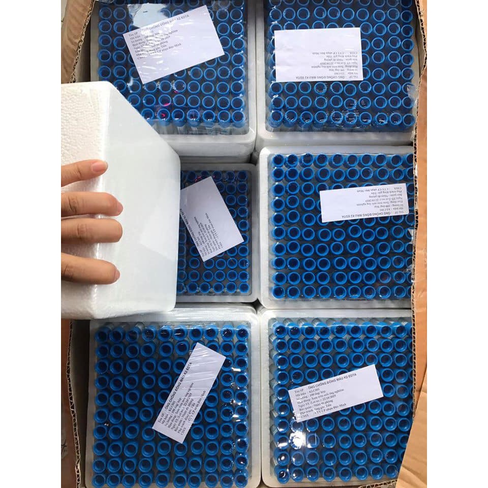 100 Ống Chống Đông Máu EDTA, KLC Dùng Trong Công Nghệ PRP Cùng Máy Ly Tâm - Thẩm Mỹ Huyền Trang NANOCEE