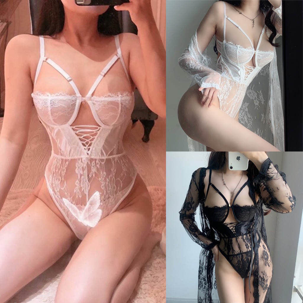 Áo liền thân nữ Bodysuit ren sexy FREE SHIP gọng ngực quyến rũ