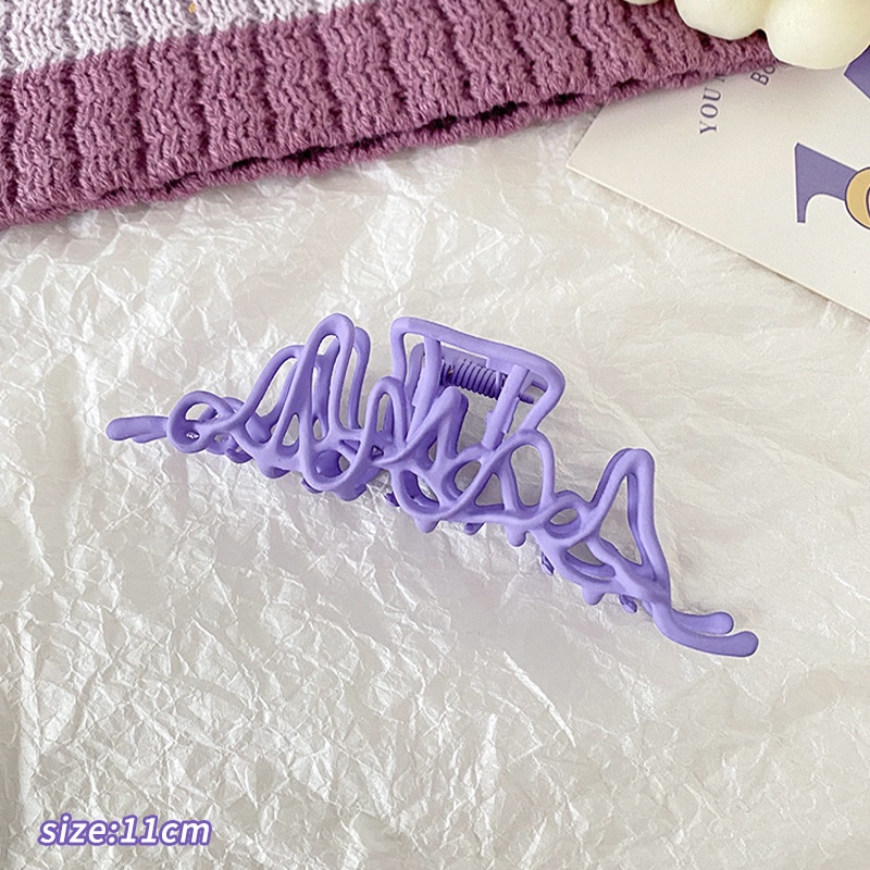 Kẹp Tóc càng cua Hàn Quốc cao cấp màu TíM dễ thương [ MÃ B405 ]