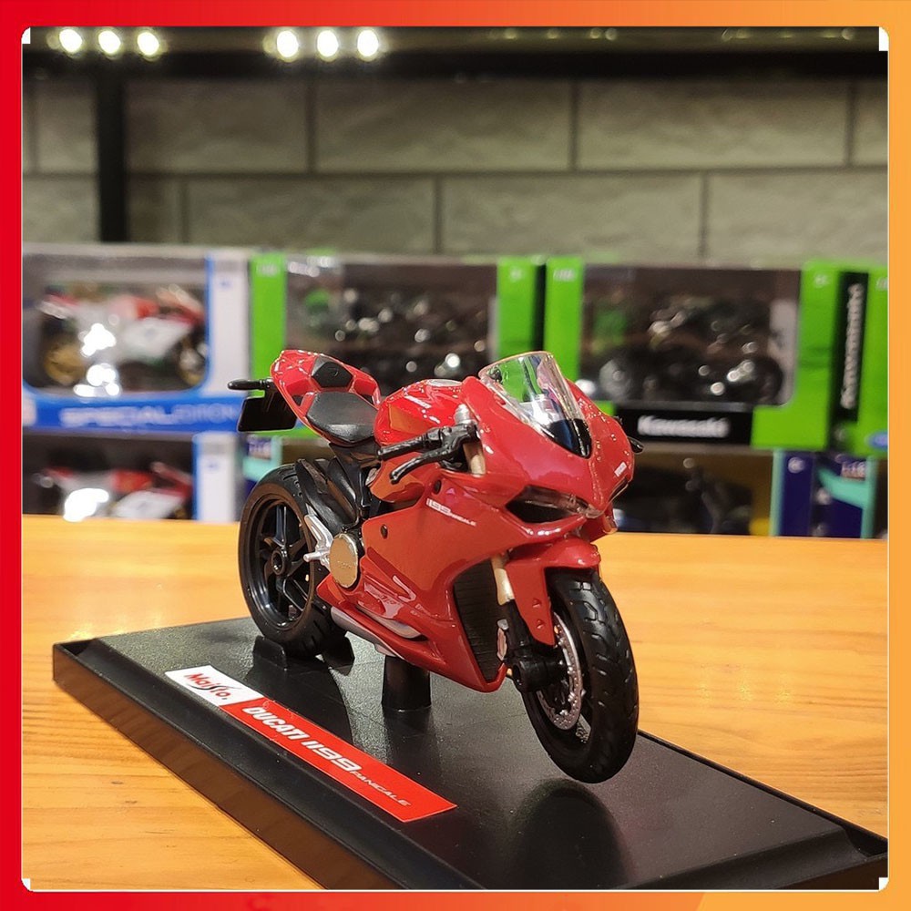 XE MÔ HÌNH - MOTO Siêu xe Ducati 1199 Panigale - MAISTO tỷ lệ 1:18