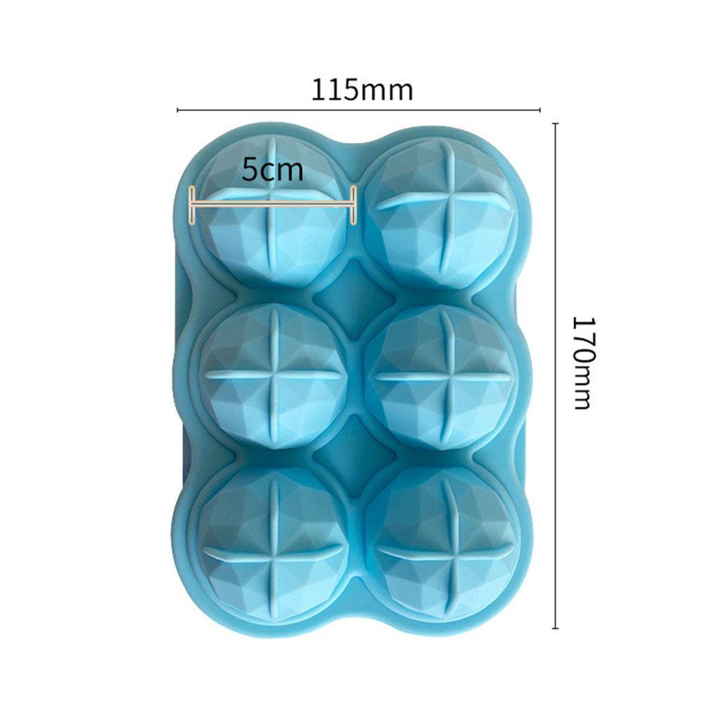 WATTLE Creative Ice Ball Form No Leaking Ice Cream Ball Maker Ice Cube Maker for Whiskey Sphere Reusable Silicone Mould Ice Cube Mold Bars 3D Diamond Shape/Multicolor