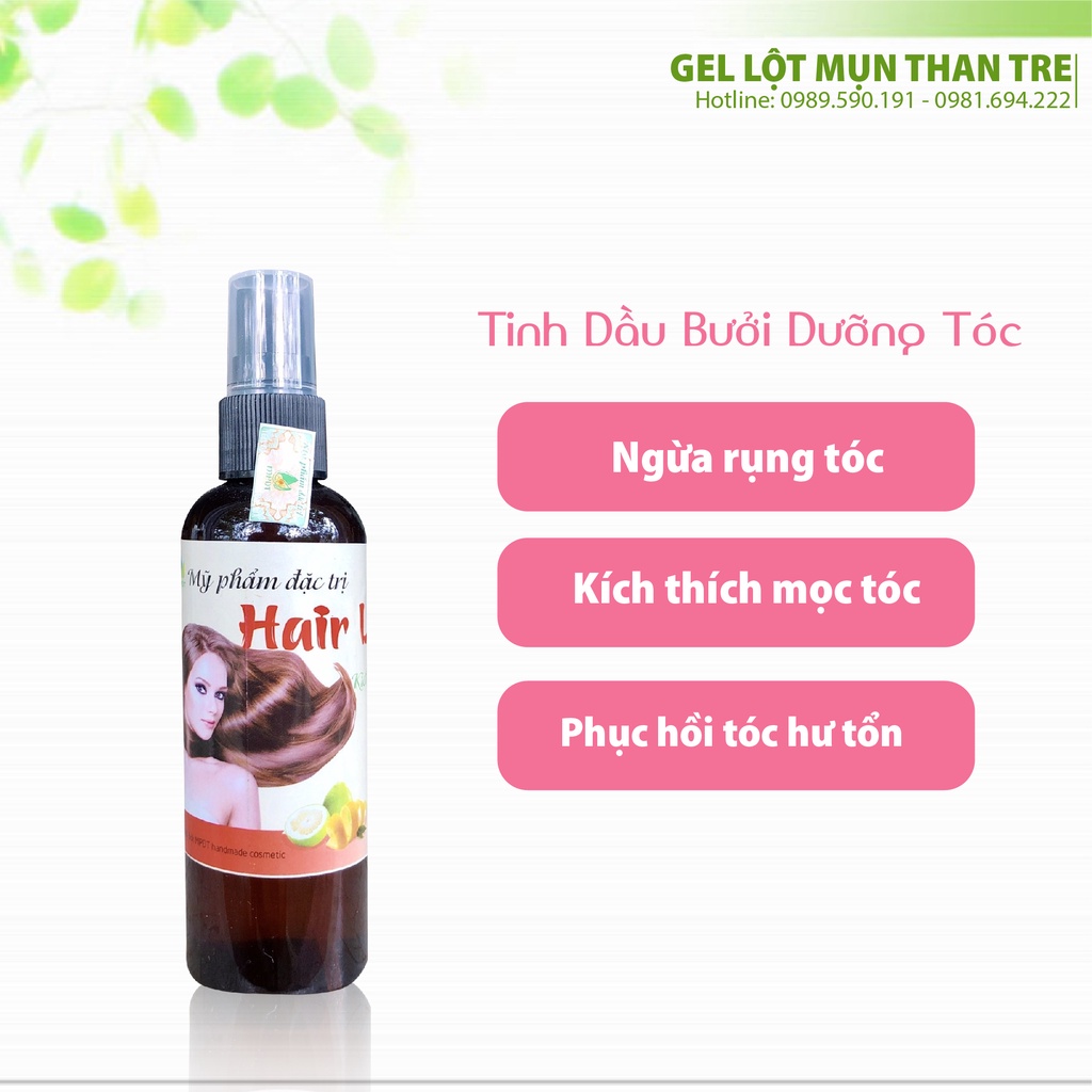 Tinh dầu bưởi,xịt bưởi,tinh dầu dưỡng tóc vỏ bưởi kích thích mọc tóc dài và nhanh chính hãng ....