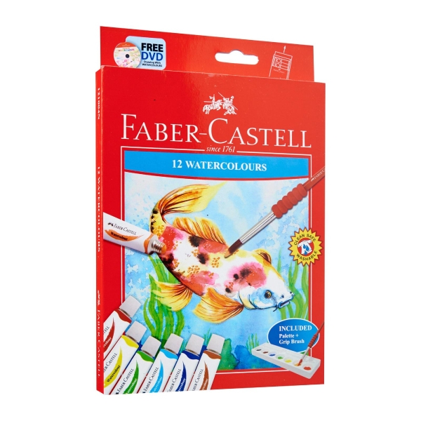 Màu Vẽ Nước 12 Tuýp Màu 121004N Faber Castell - Faber-Castell