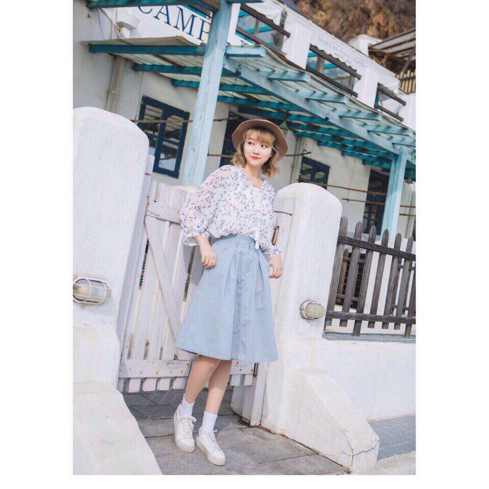 Chân váy kaki xòe hàng Quảng Châu(#910) | BigBuy360 - bigbuy360.vn