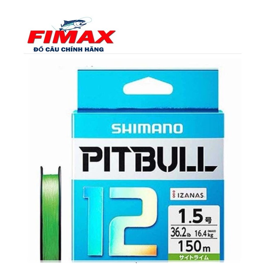 Dây SHIMANO Pitbull 200m câu lure tải cá lớn tới 16.4kg. Dây PE câu cá, chìm lửng câu cá lóc,cá chẽm...