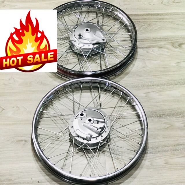 Cặp bánh căm zin Honda 2 đùm phanh cơ