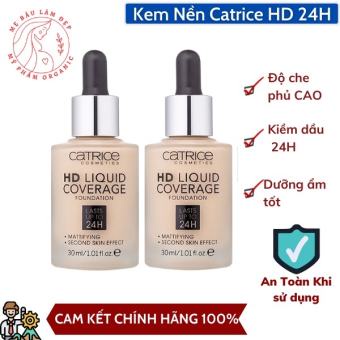 Kem nền Catrice HD 24h Liquid 🍓FREESHIP🍓 Coverage Foundation che phủ tốt, kiềm dầu 30ml
