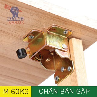 Phụ kiện chân bàn gập gọn nhỏ siêu bền.