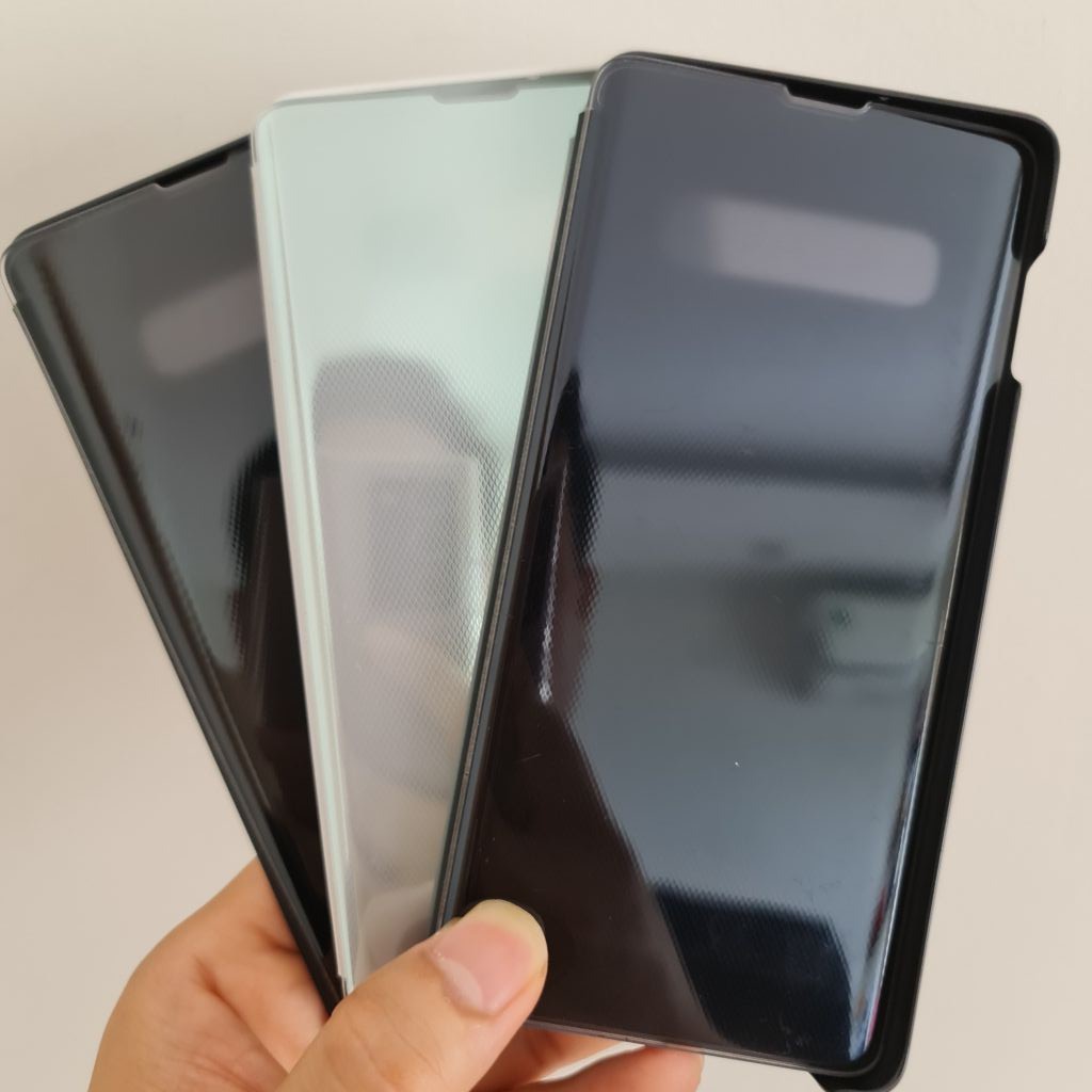 Bao Da Clear View Samsung Galaxy S10 Plus