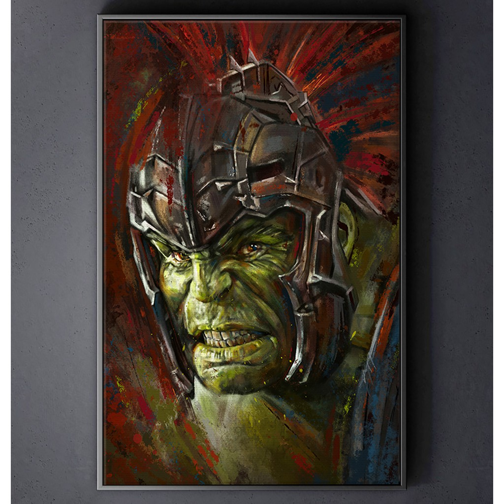 TRANH CANVAS SIÊU ANH HÙNG MARVEL treo tường in theo yêu cầu - THE INCREDIBLE HULK