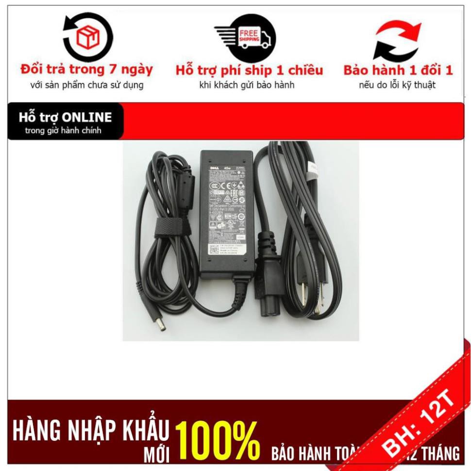 [BH12TH] Sạc Laptop Dell Vostro 5402 V3590 V3491 V5370  Inspiron 5593 5584 chân kim nhỏ (4.5mm x 3.0mm ) Hàng mới 100