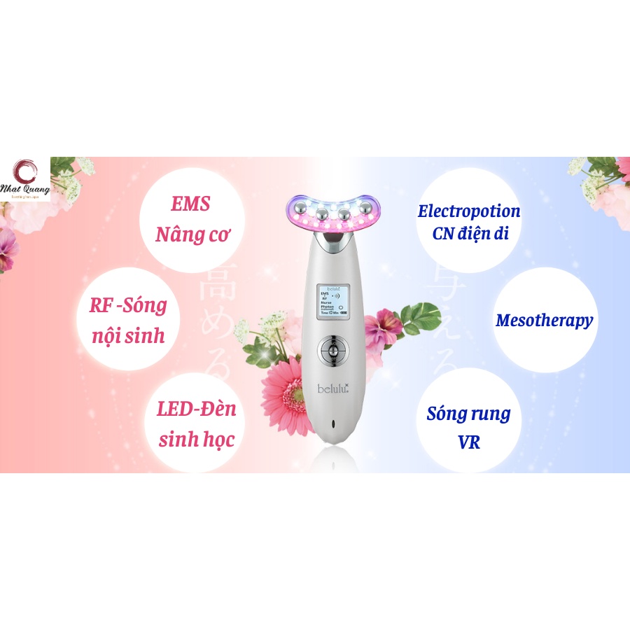 Máy massage nâng cơ đẩy tinh chất Nhật Bản Belulu Re.birth bản mới