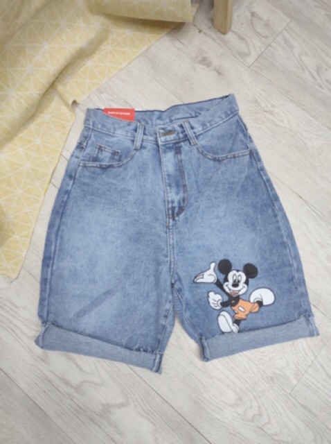 Quần jean ngố mickey mã 7015 kèm ảnh thật