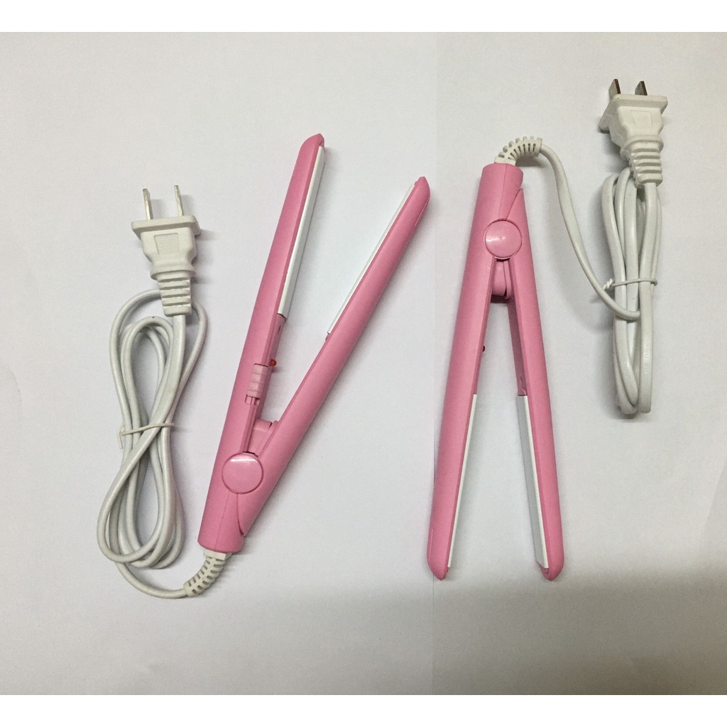 Máy Là Tóc Mini Nova Hình Hello Kitty Máy Duỗi Uốn Tóc Nhỏ Gọn Tiện Lợi