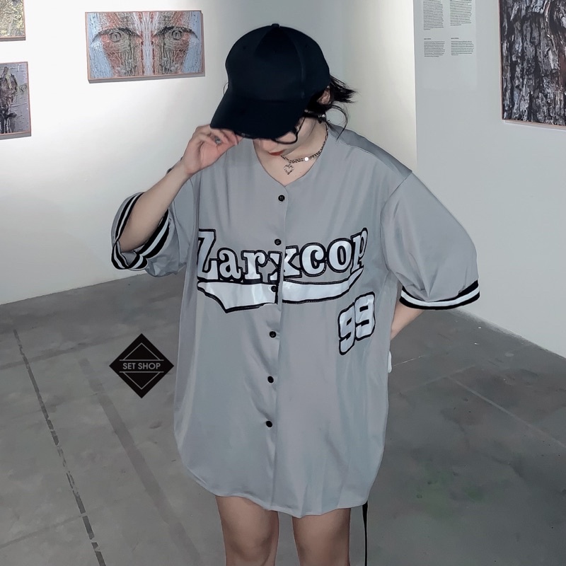 Áo khoác bóng chày số 99 tone xám | BigBuy360 - bigbuy360.vn