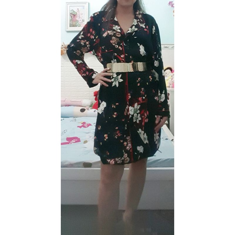 Thanh lý đầm hoa somi dưới 60kg, chất  dày đẹp